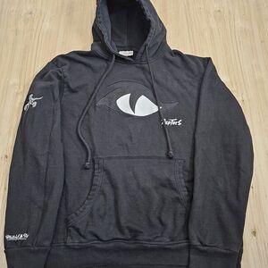 VTG Mitchell & Ness Black Toronto Raptors Hoodie XL